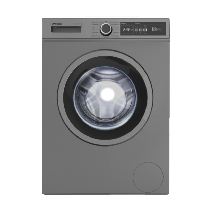 Machine à laver Frontale NEWSTAR - 6 Kg - Dark Inox