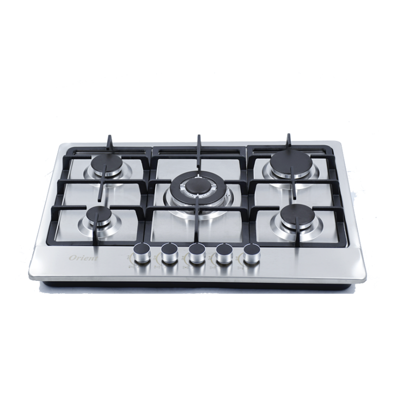 Plaque Encastrable émaillées ORIENT - 70cm - 5Feux - INOX