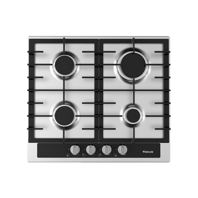 Plaque Encastrable FOCUS à Gaz et Electrique - 60CM - INOX