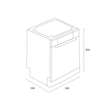 Lave Vaisselle FOCUS Pose Libre 13 Couverts - Blanc